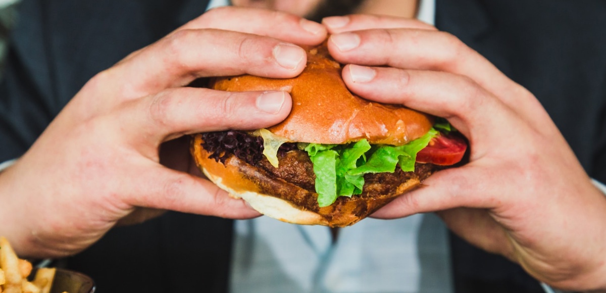 BAM! Be A Man. Man Eating Burger