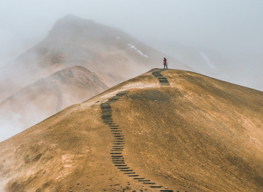 BAM! Be A Man. Mountain Steps. Climb.