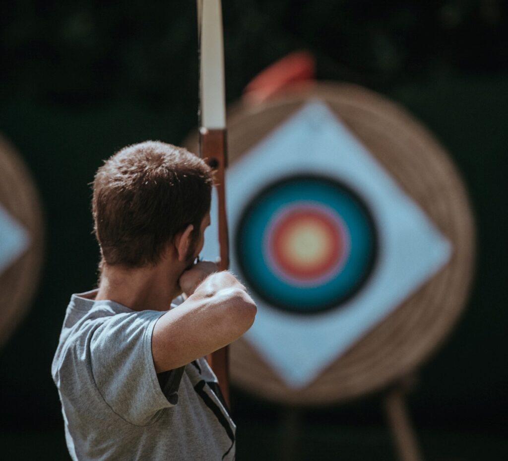 BAM! Be A Man. Archery Target.